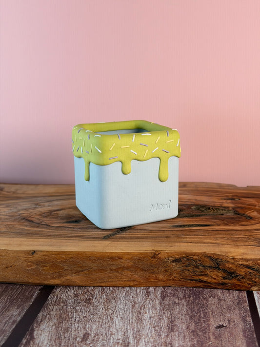 Handmade Ice Cream Cake and Sprinkles succulent planter