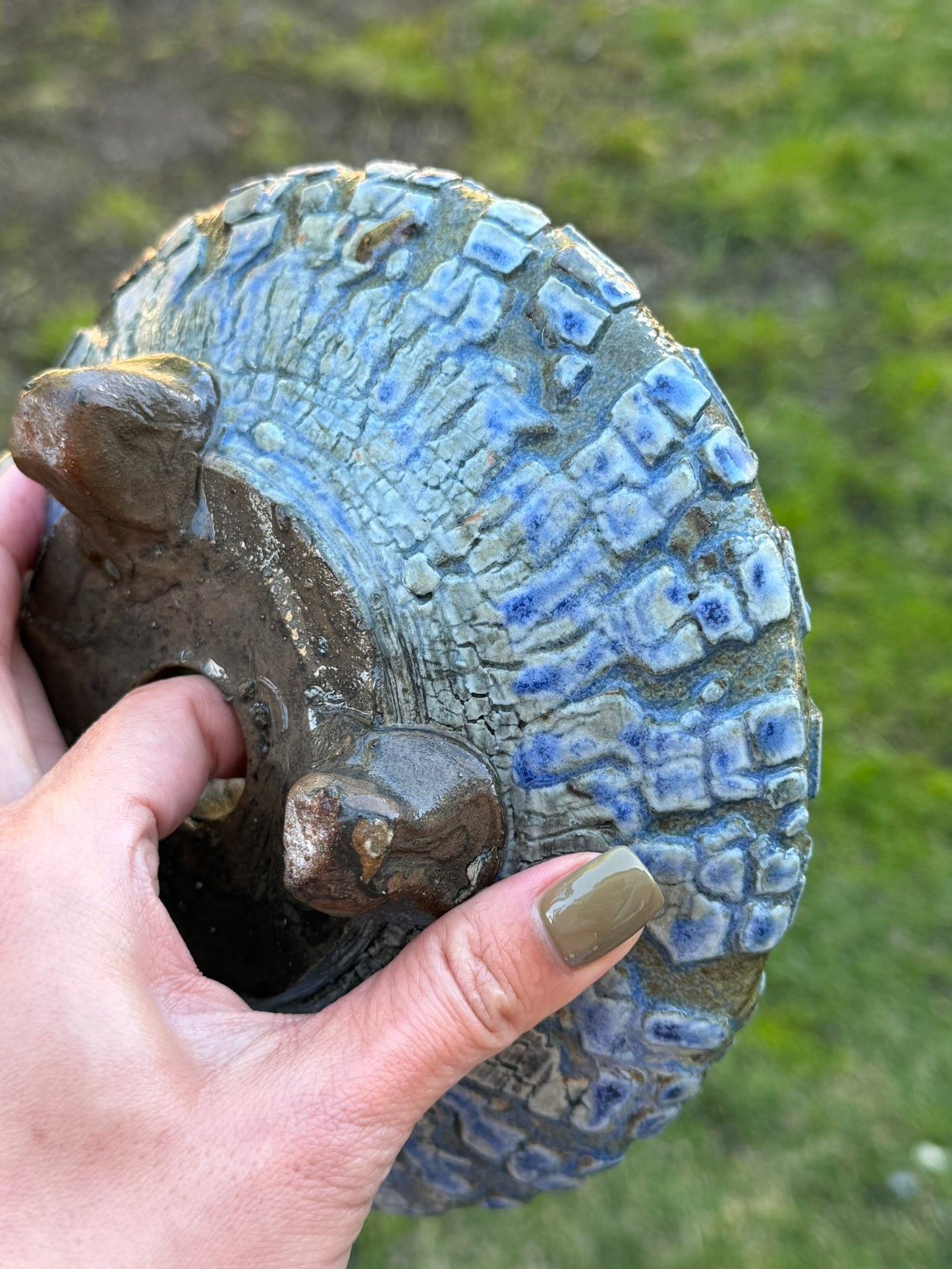 Blue Round Disk