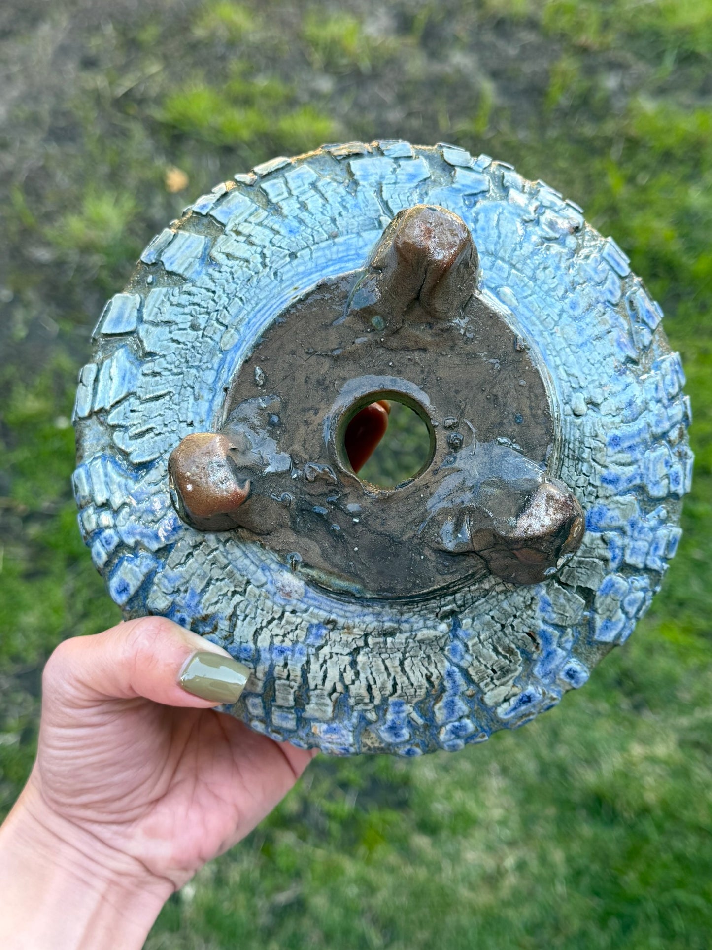 Blue Round Disk