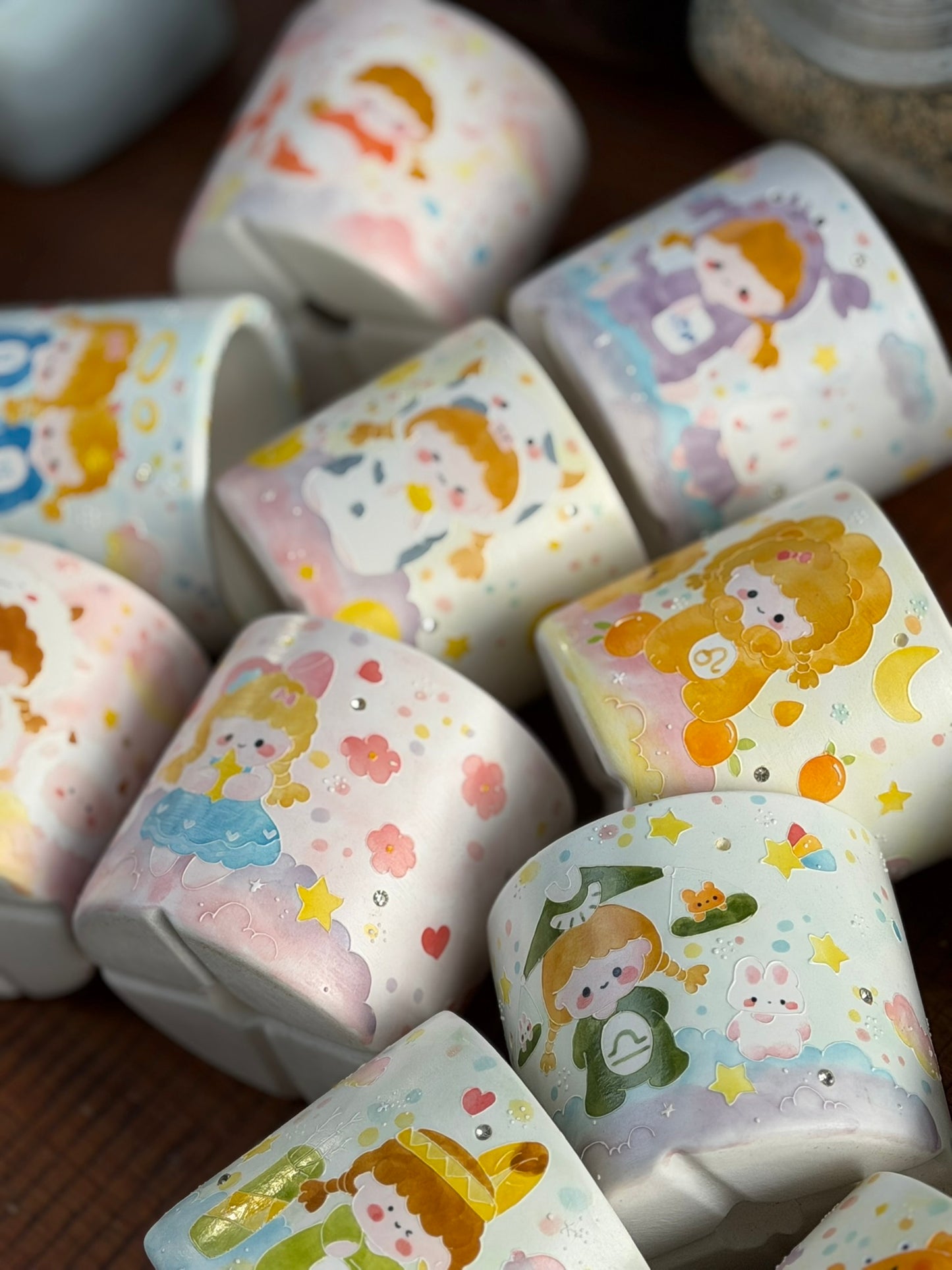 Handmade Seto ware Constellations Series- Gemini