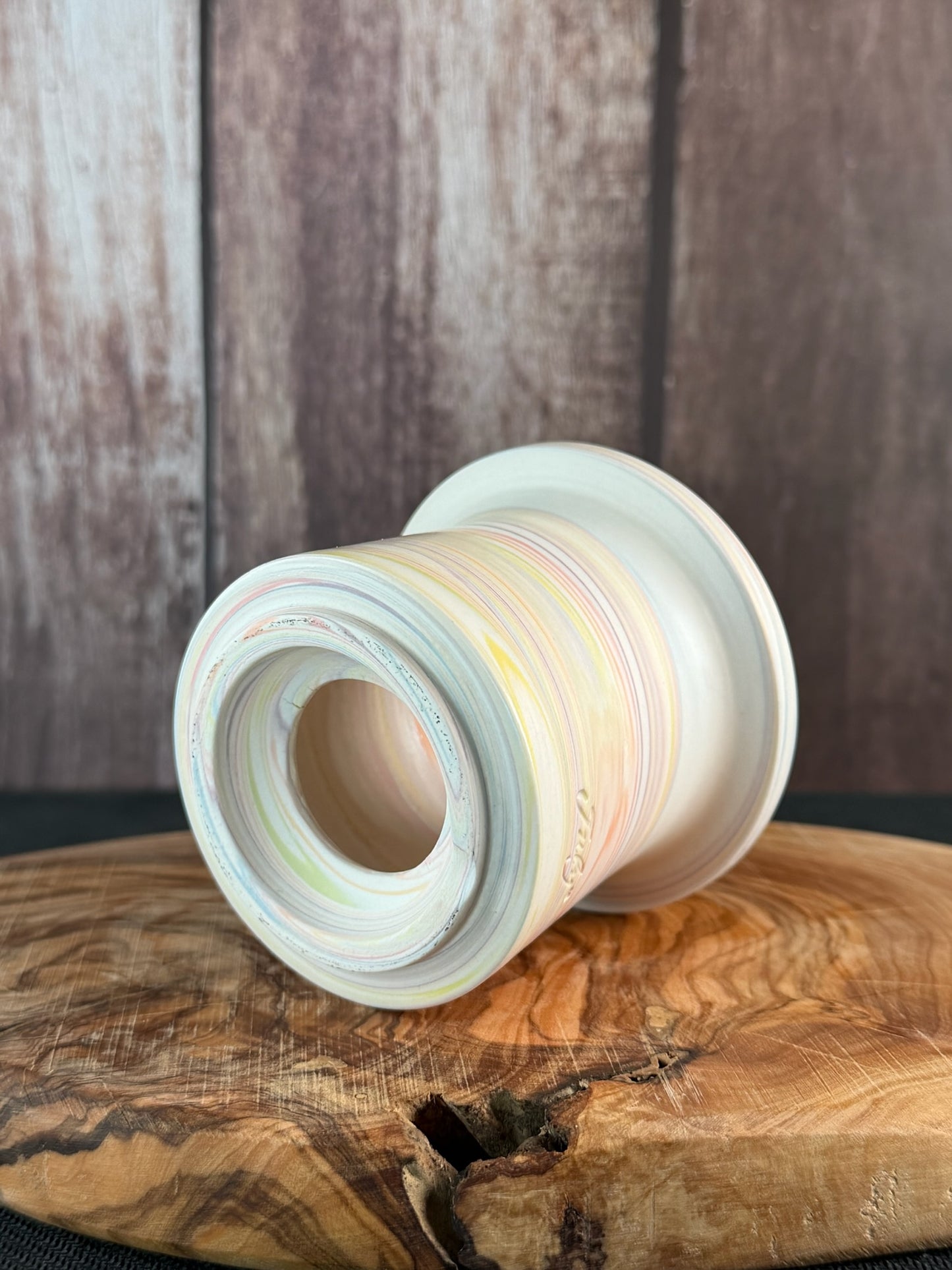 July Glass Art Pastel Rainbow Rare