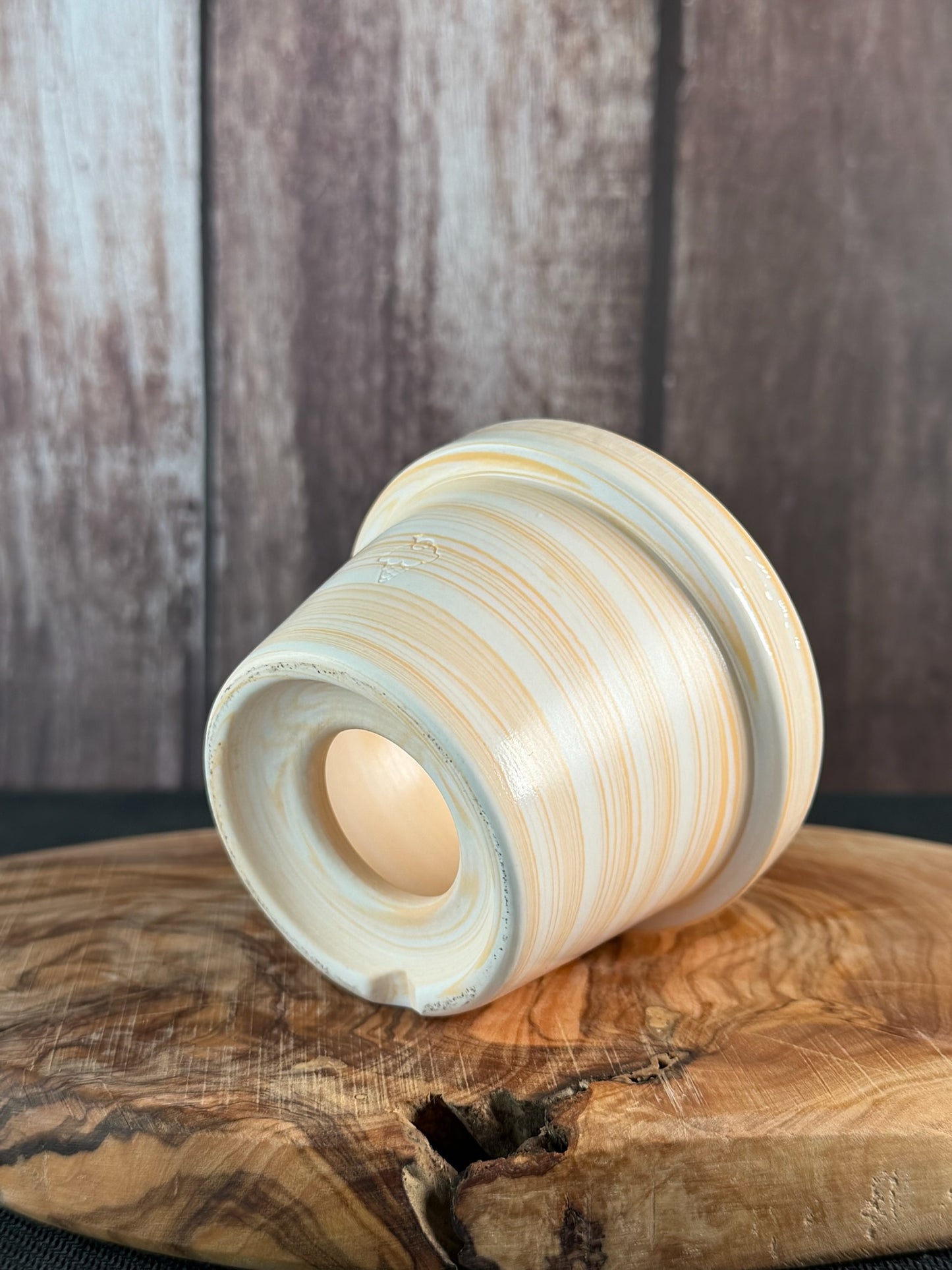 July Glass Art Peachy Orange