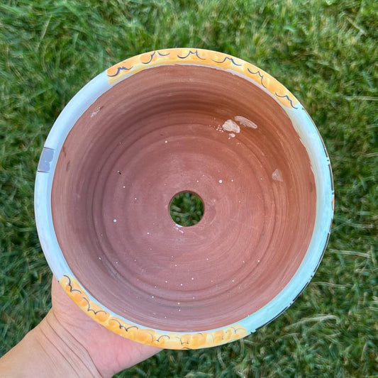 Hand-Painted Panda Book Store Planter