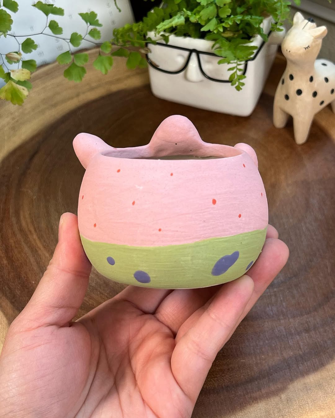 Patrick Star in Disguise- Cat Series Planter