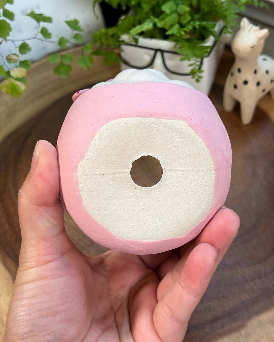 Pink Octopus in Disguise- Cat Series Planter