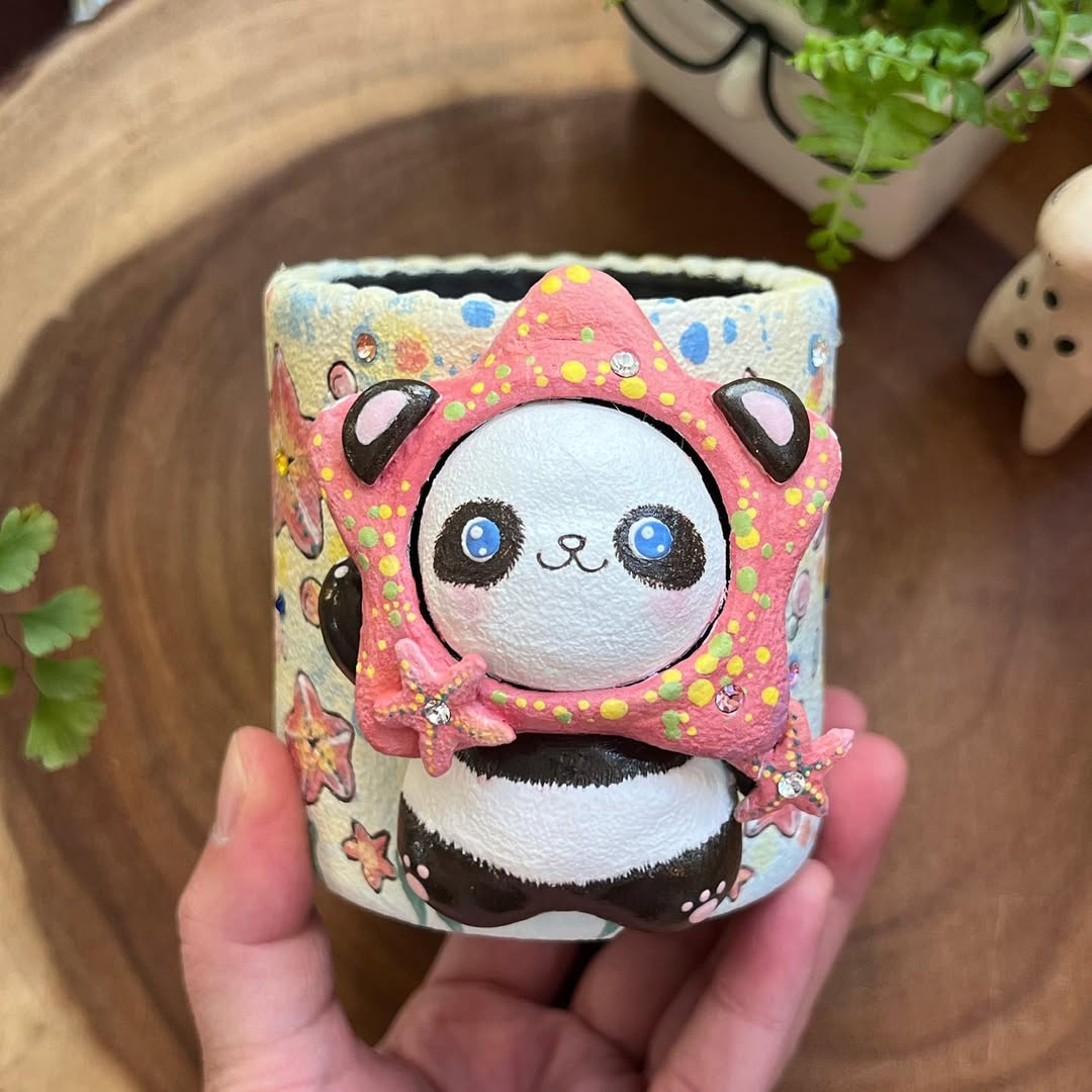 Starfish Panda Planter