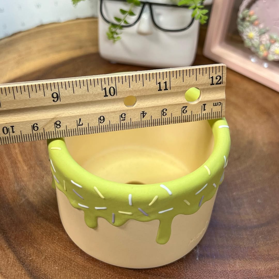 Strawberry Matcha Ice Cream Bowl Planter