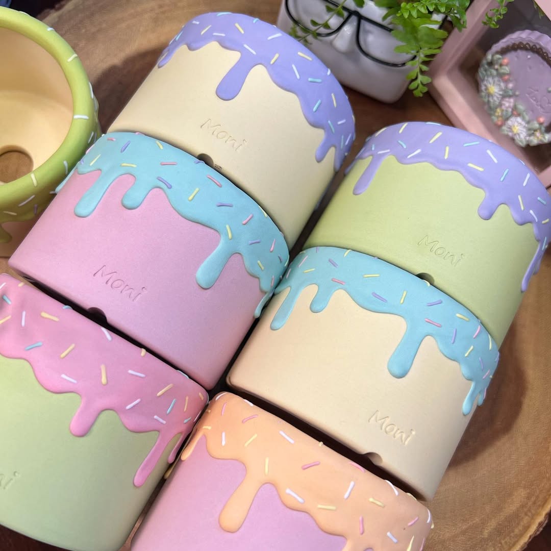 Strawberry Matcha Ice Cream Bowl Planter