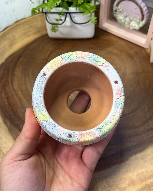 Dreamy Pastel Hydrangea Hand-Painted A Planter