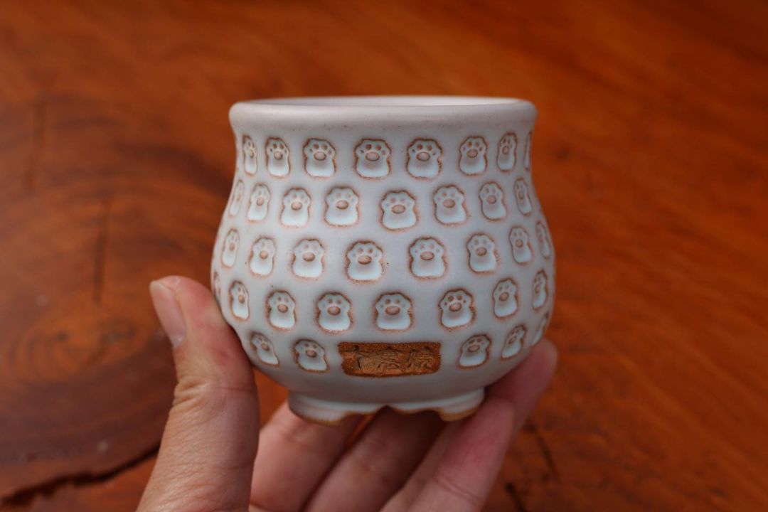 Kitty Paws Pattern Planter