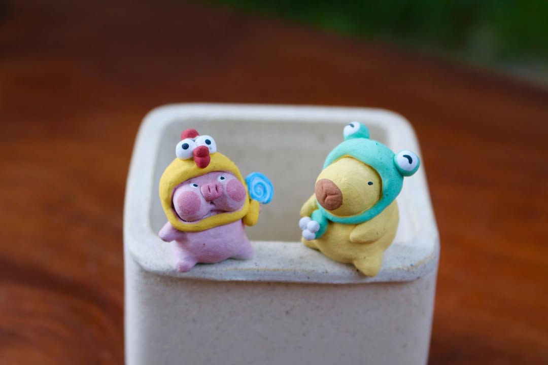 Costumed Friends Planter