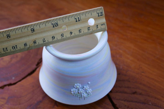 July Classic Tiny White Blooms Planter