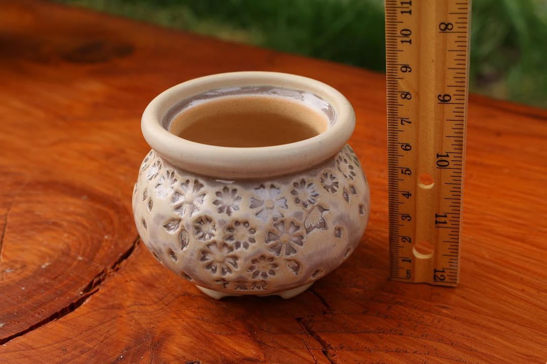 Beige Petite Blooming Planter