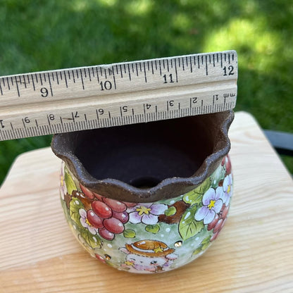 Spring Picnic Bunny Wavy Pinch Planter