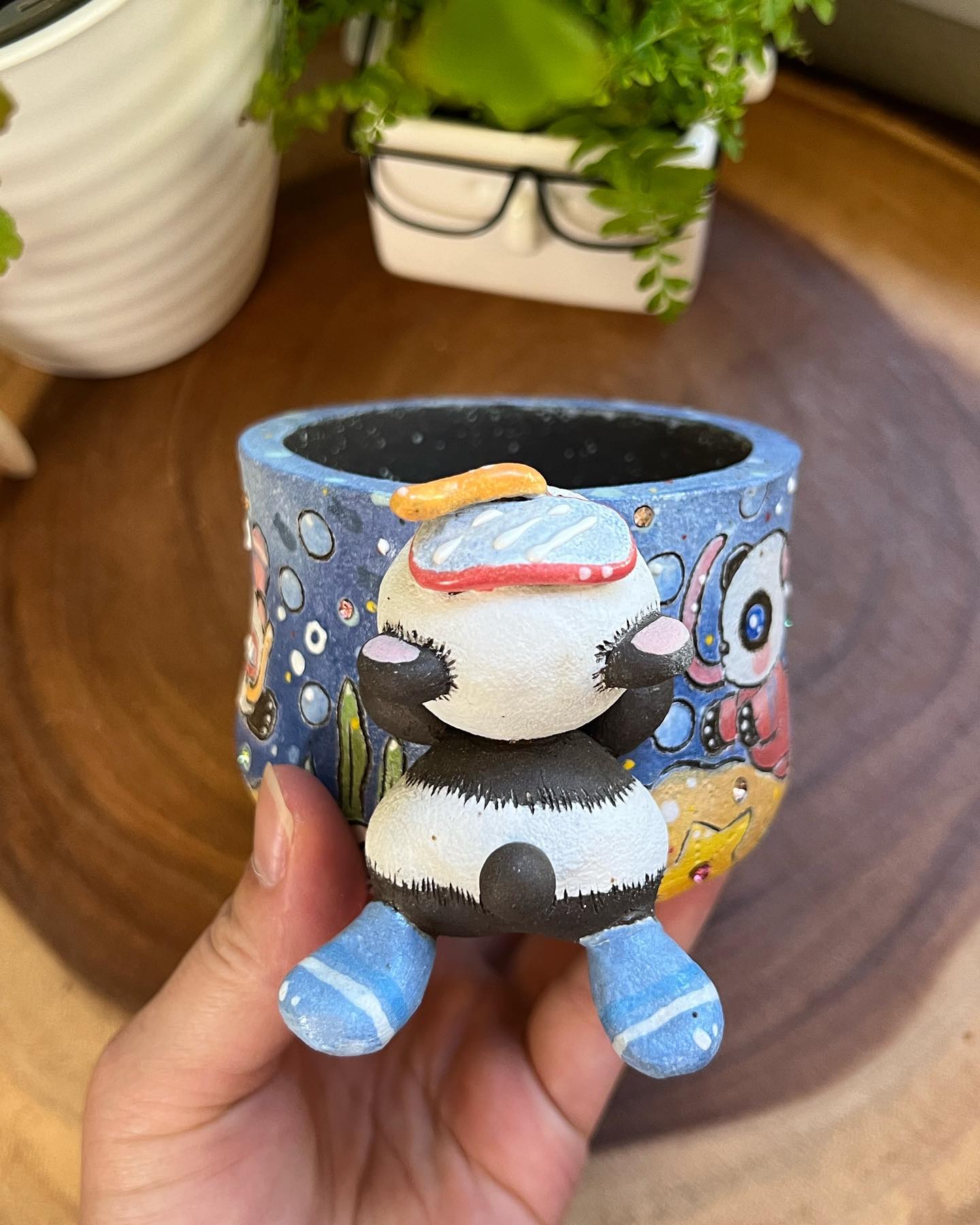Ocean Adventure Panda Planter