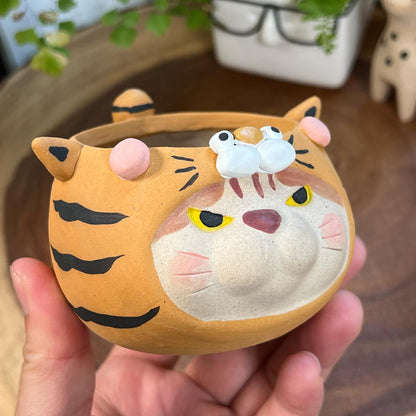 Tiger in Disguise- Cat Series Planter