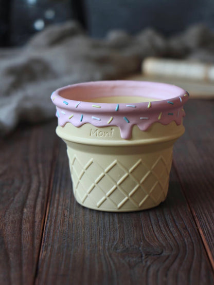 Handmade Ice Cream Cone with Sprinkles succulent planter