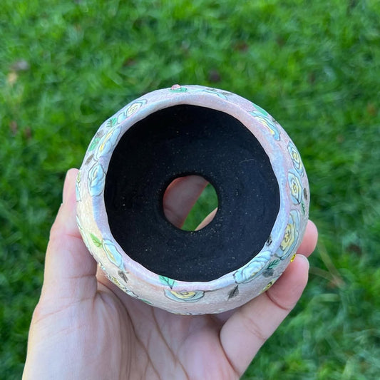 Lemon Cream Rose Delight Planter