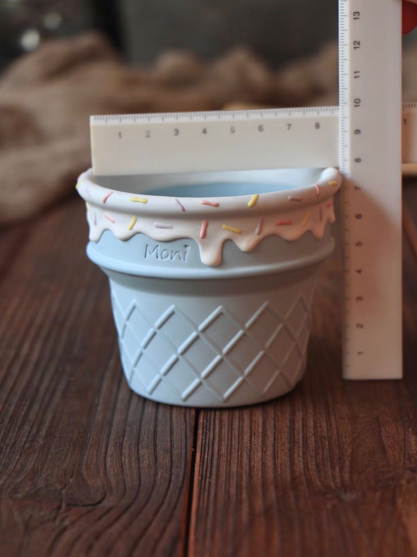 Handmade Ice Cream Cone with Sprinkles succulent planter