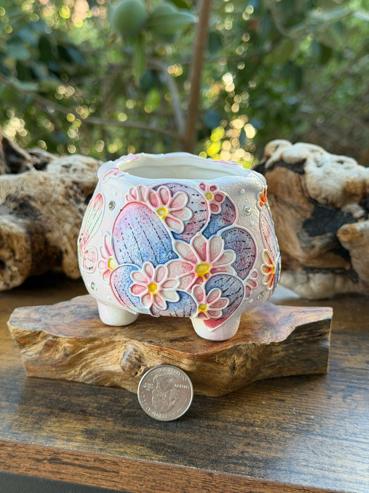 Seto ware Rainbow Cactus