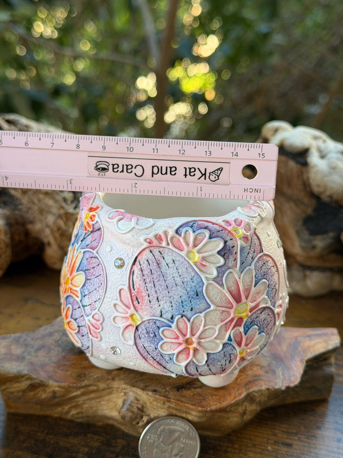 Seto ware Rainbow Cactus