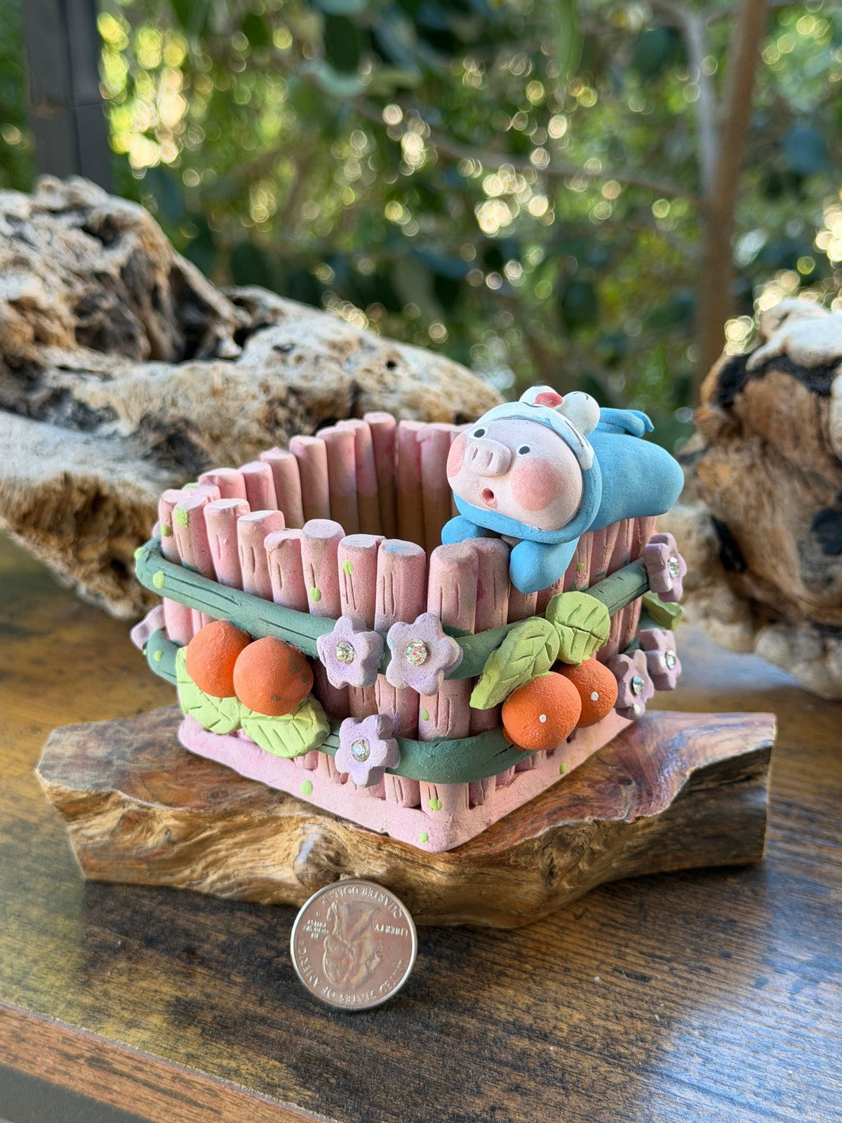 Fence series piggy pot A