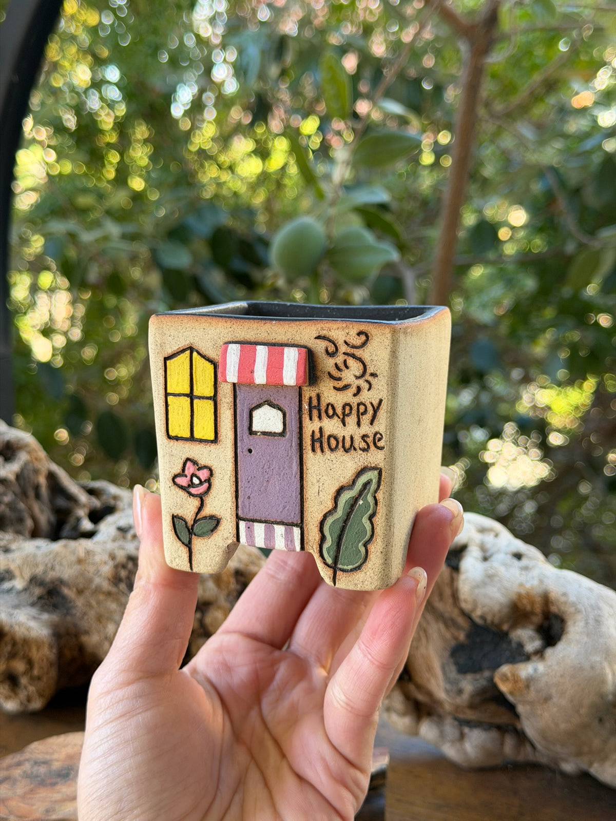 Korean made Happy House planter A