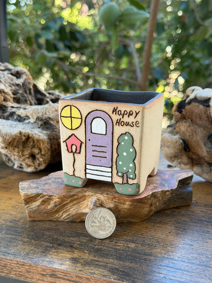 Korean made Happy House planter B