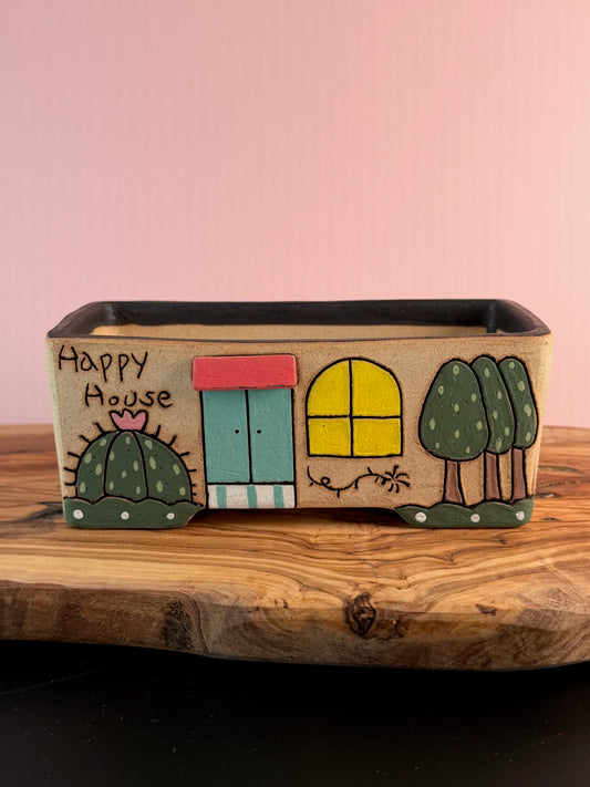 Korean Made Happy House - Cactus with Trees