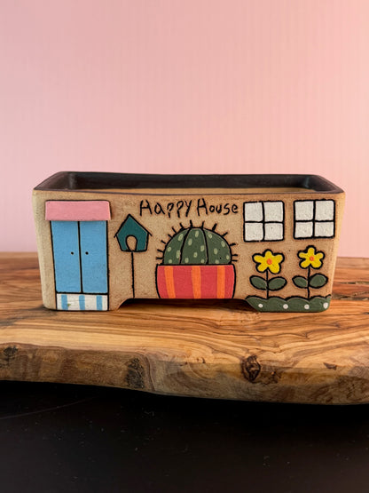 Korean Made Happy House - Cactus with Bird House