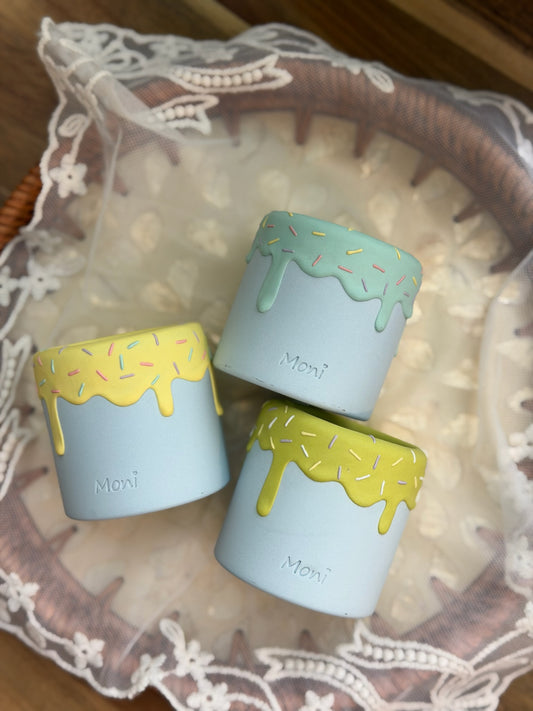 Handmade Ice Cream Cake and Sprinkles succulent planter Round