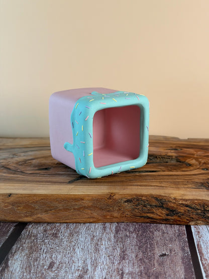 Handmade Ice Cream Cake and Sprinkles succulent planter