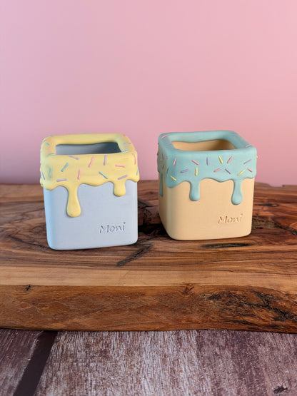 Handmade Ice Cream Cake and Sprinkles succulent planter