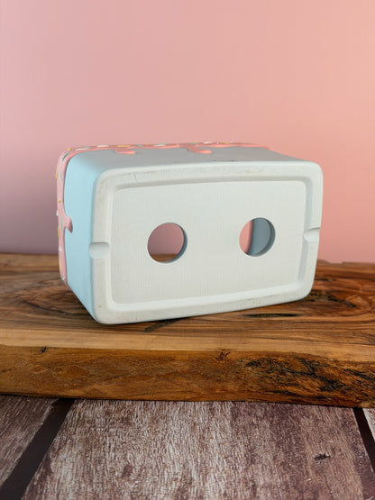 Handmade Ice Cream Cake and Sprinkles succulent planter Rectangular