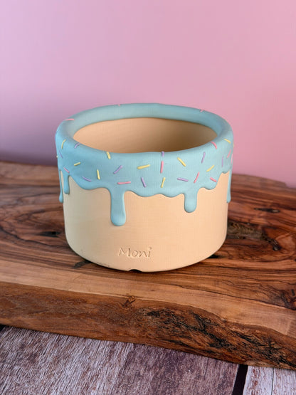 Handmade Ice Cream Bowl with Sprinkles Succulent Planter