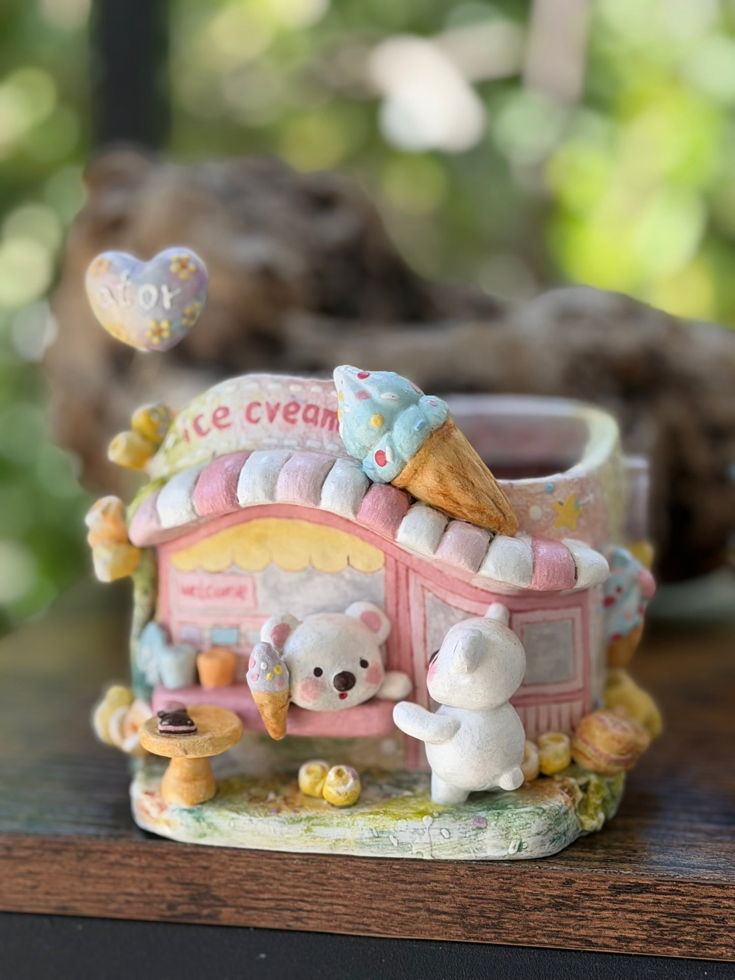 Miao Tree ice cream shop handmade planter