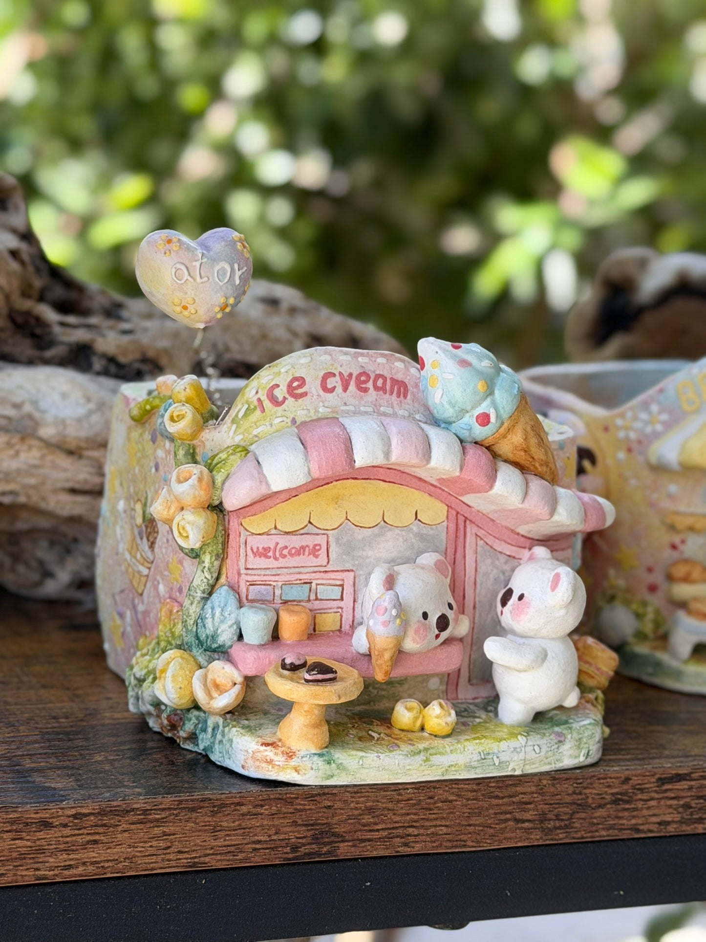 Miao Tree ice cream shop handmade planter