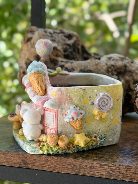 Miao Tree ice cream shop handmade planter