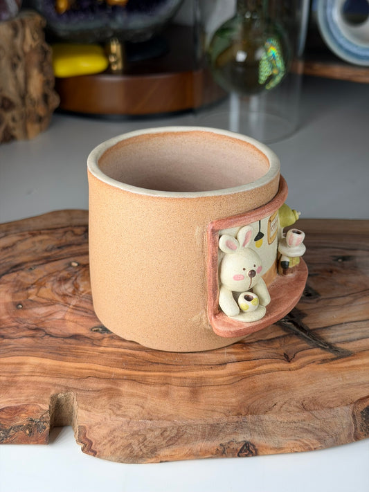 Bunny coffee shop -round