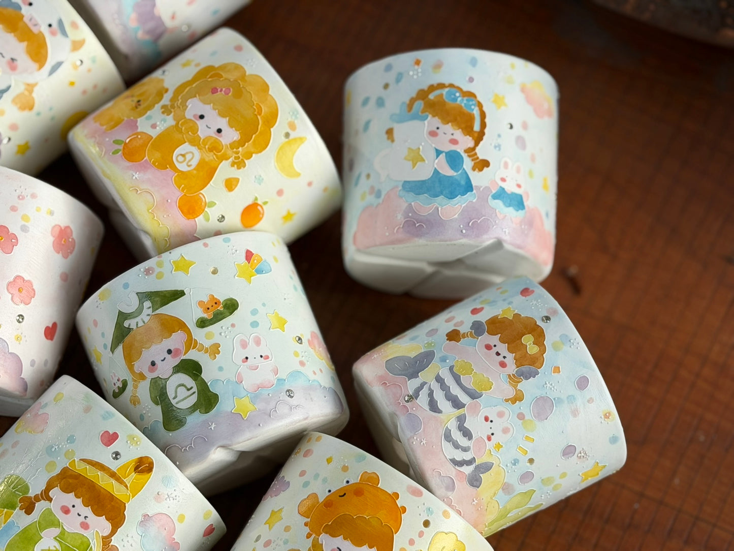 Handmade Seto ware Constellations Series- Libra