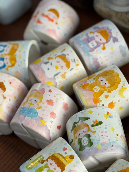 Handmade Seto ware Constellations Series- Aquarius