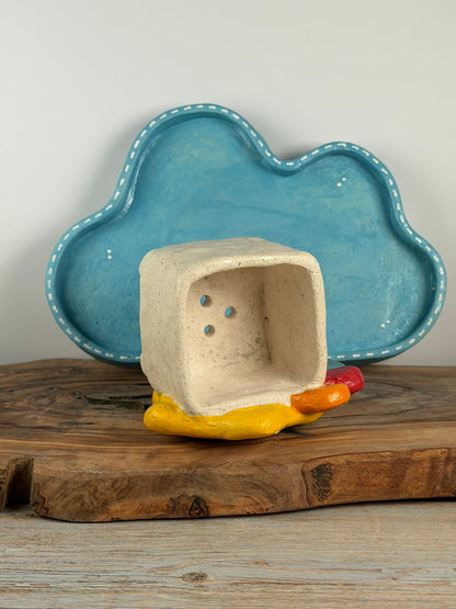 Shooting Star Bear 5 pieces set handmade planter