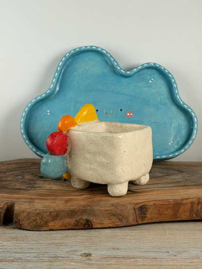 Shooting Star Bear 5 pieces set handmade planter