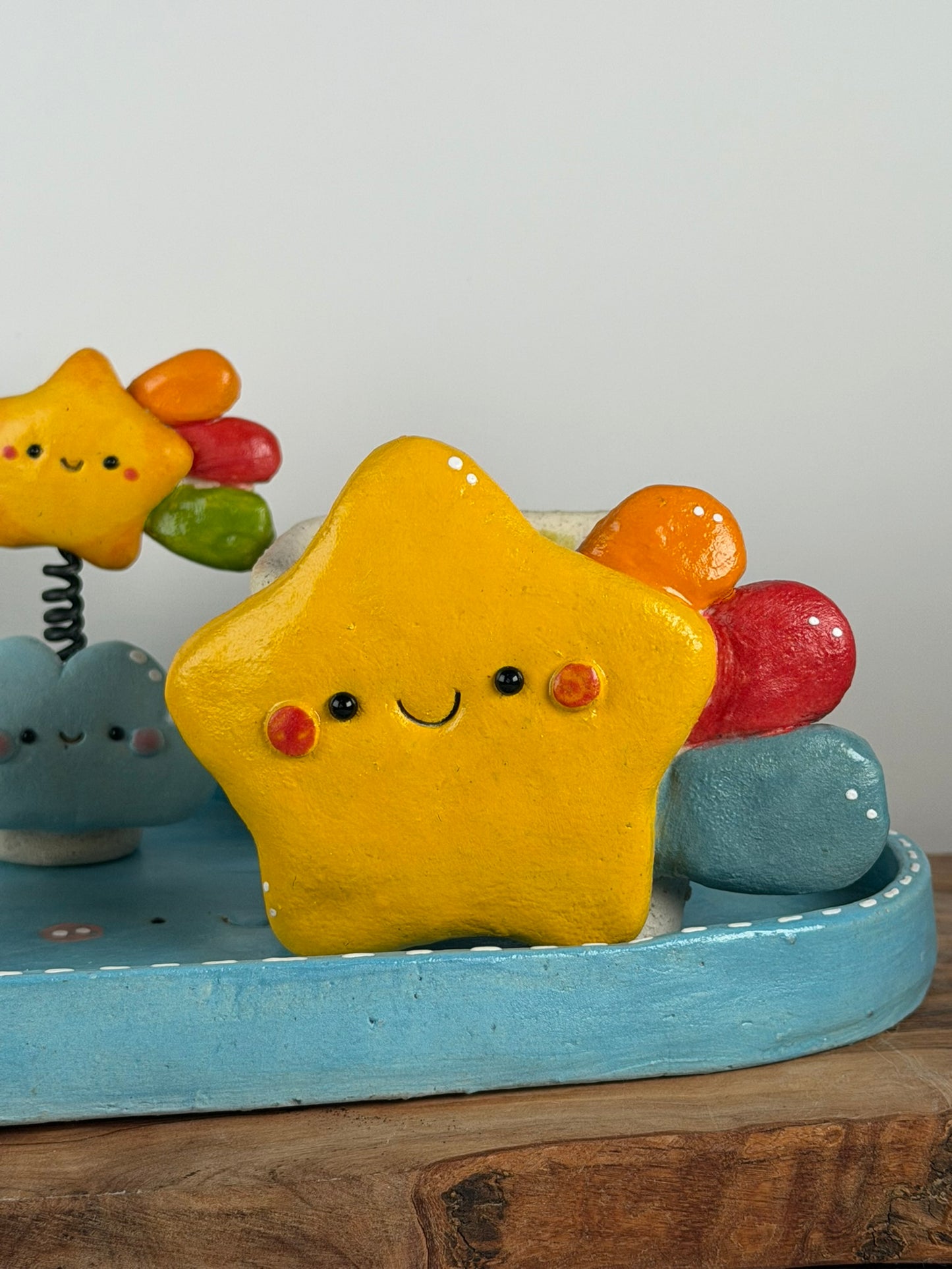 Shooting Star Bear 5 pieces set handmade planter
