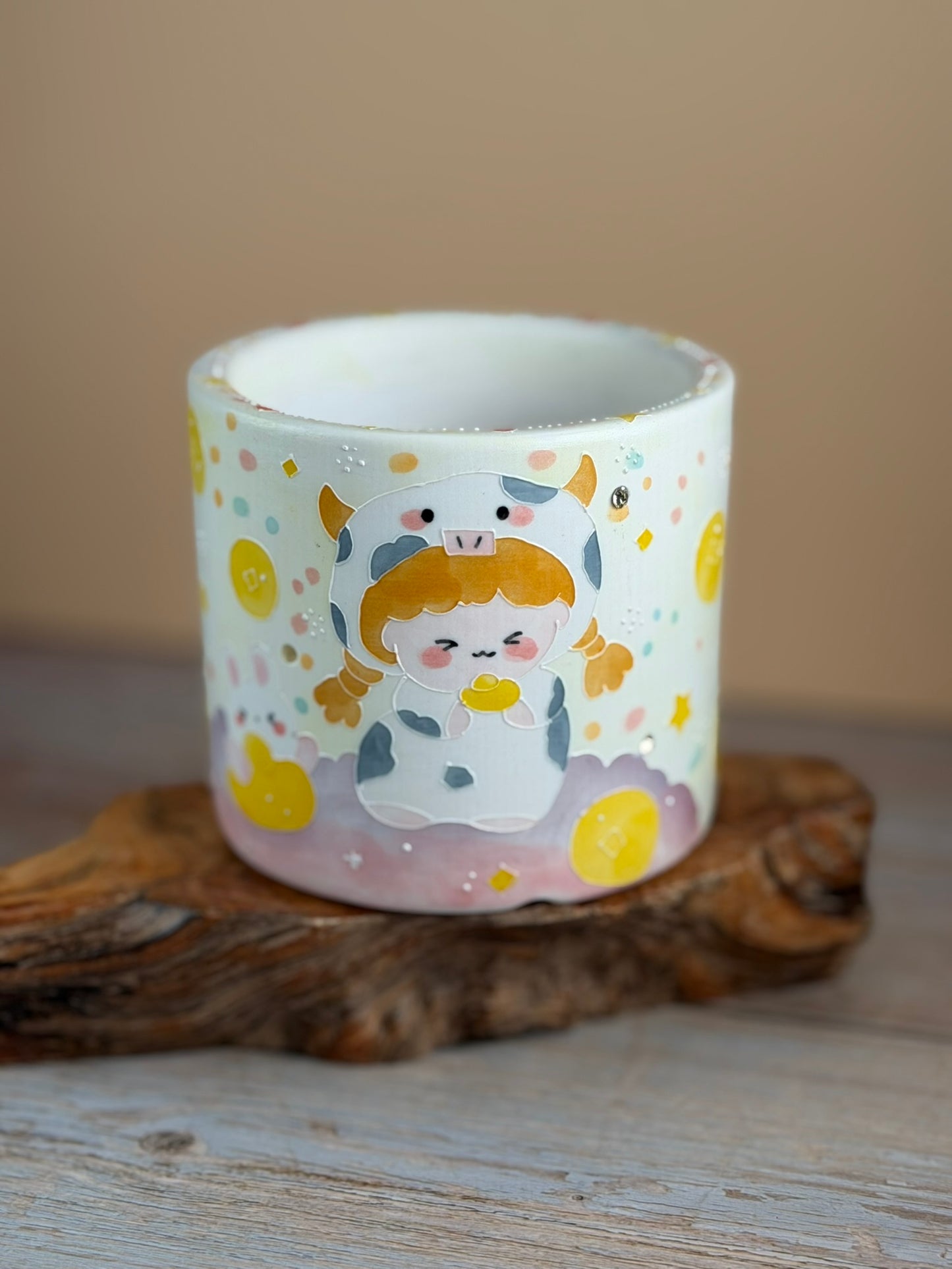 Handmade Seto ware Constellations Series-Taurus