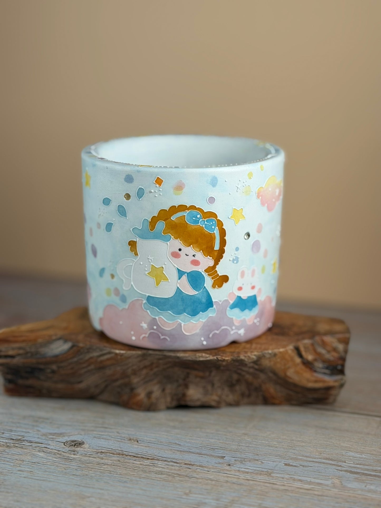 Handmade Seto ware Constellations Series- Aquarius