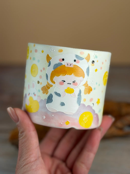 Handmade Seto ware Constellations Series-Taurus