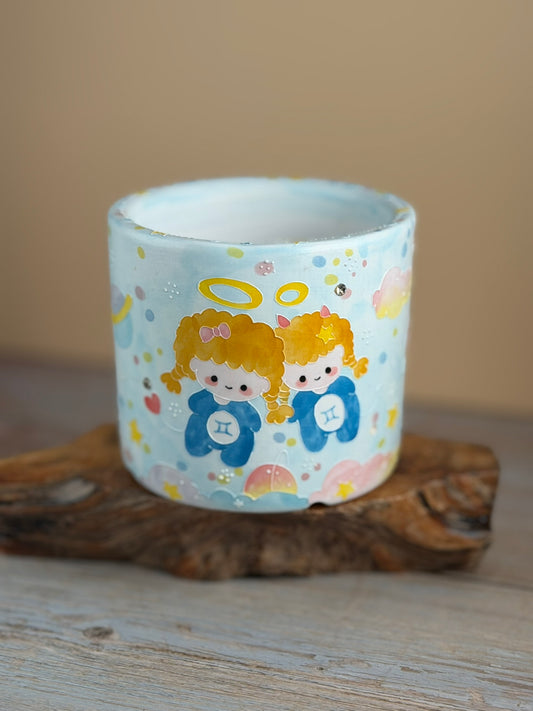 Handmade Seto ware Constellations Series- Gemini