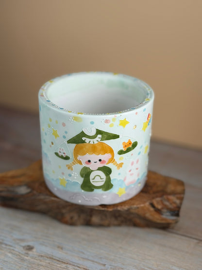Handmade Seto ware Constellations Series- Libra