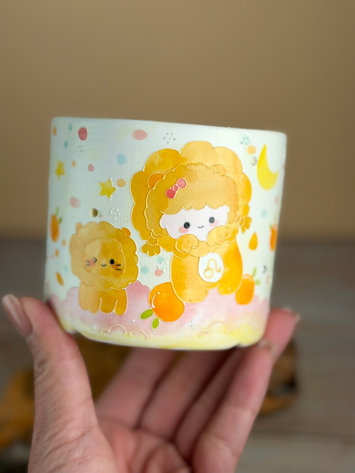 Handmade Seto ware Constellations Series- Leo